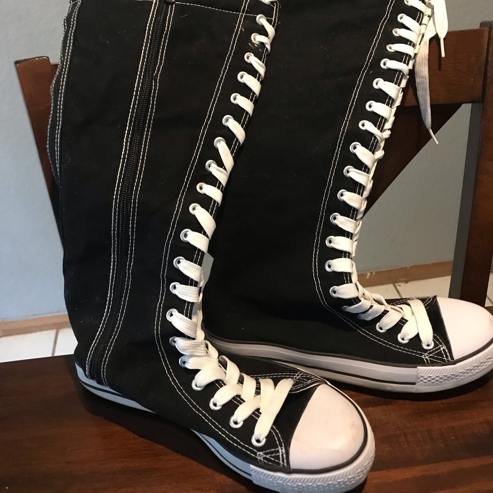Faux converse knee highs